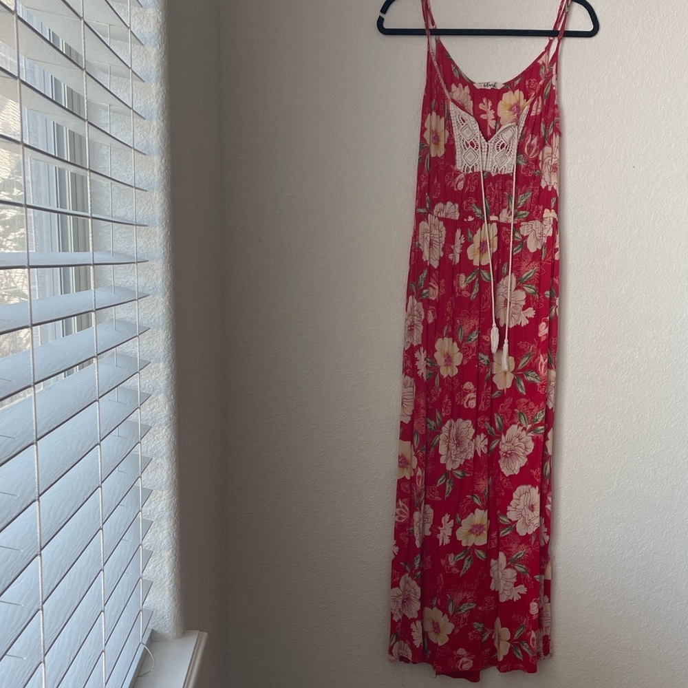 Hint of blush XL Hawaiian Floral Print Maxi dress